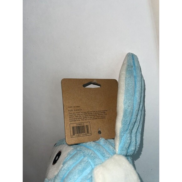 Pally Paws Blue Bunny Rabbit Squeaky Dog Toy New - Picture 4 of 5